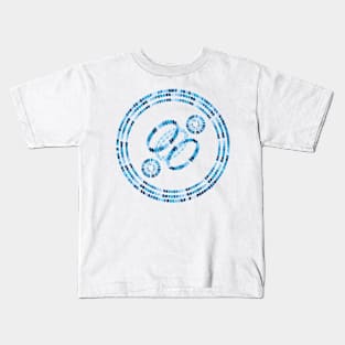 Mozaic Blue Bangle Kids T-Shirt